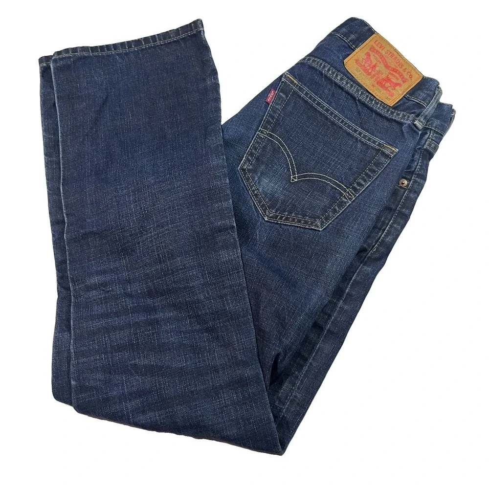 Levis 527 Jeans Mens 29x30 Blue Bootcut Mid Rise Medium Wash Denim Western